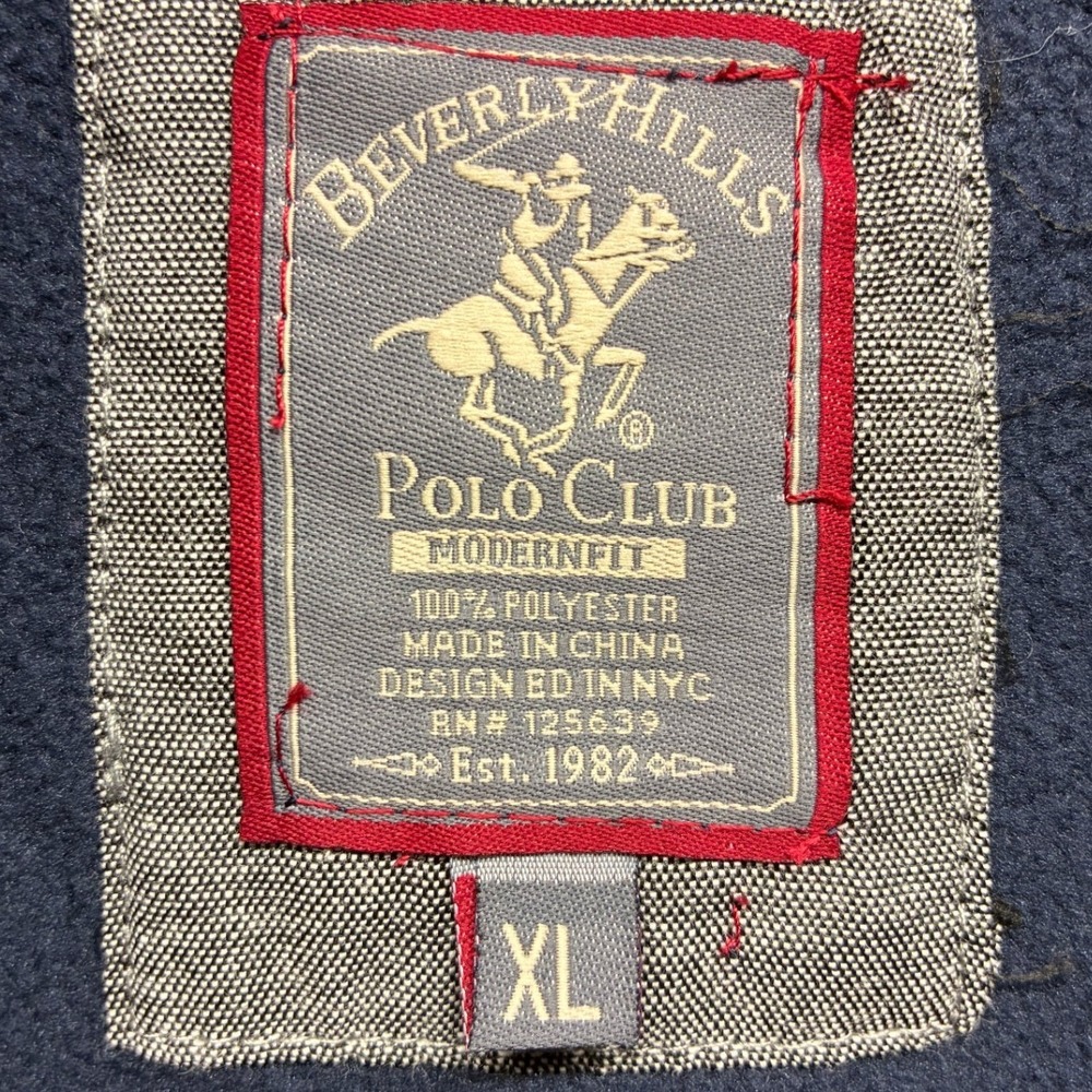 Beverly Hills Polo Club Puffer Jacket Modern Fit Men's XL Blue Black NWT - Picture 5 of 10